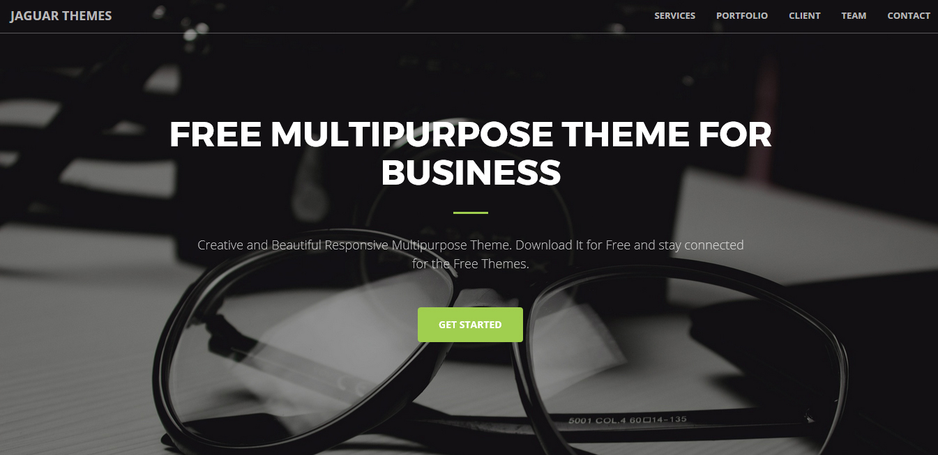 Free Responsive business landing page